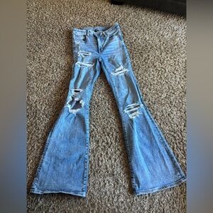 American eagle Super Hi-Rise Flare jeans, size 6